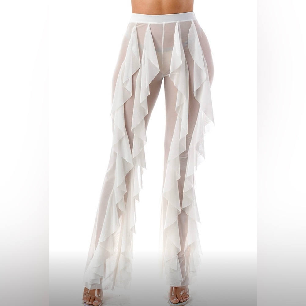 White Sheer pants